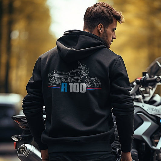 BMW R100 Hoodie - Motorcycle Sweatshirt for Motorrad Riders