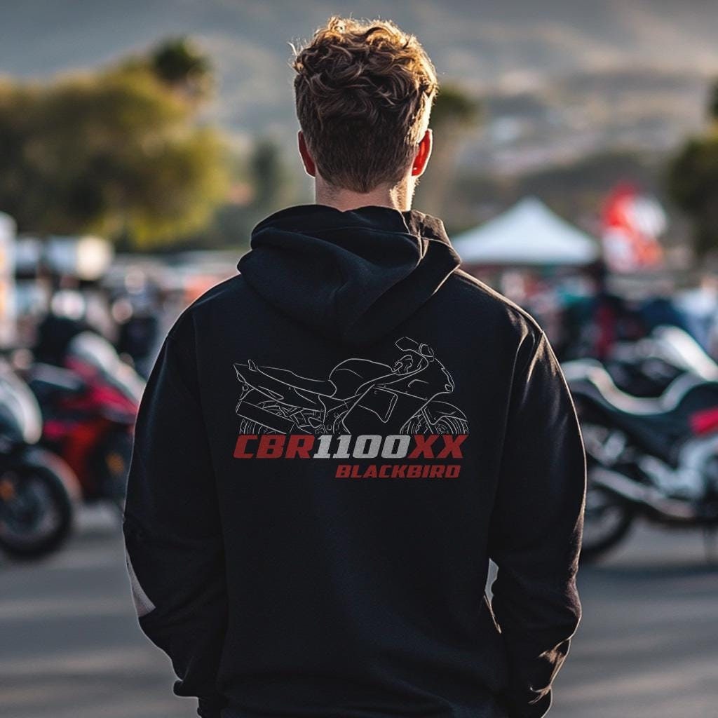 Honda CBR1100XX Blackbird Inspired Hoodie - Motorcycle Sweatshirt