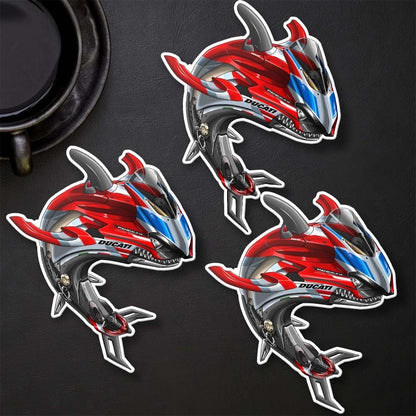 Ducati Panigale V4 2018-20 - Set of 3 Motorcycle Decals for Riders