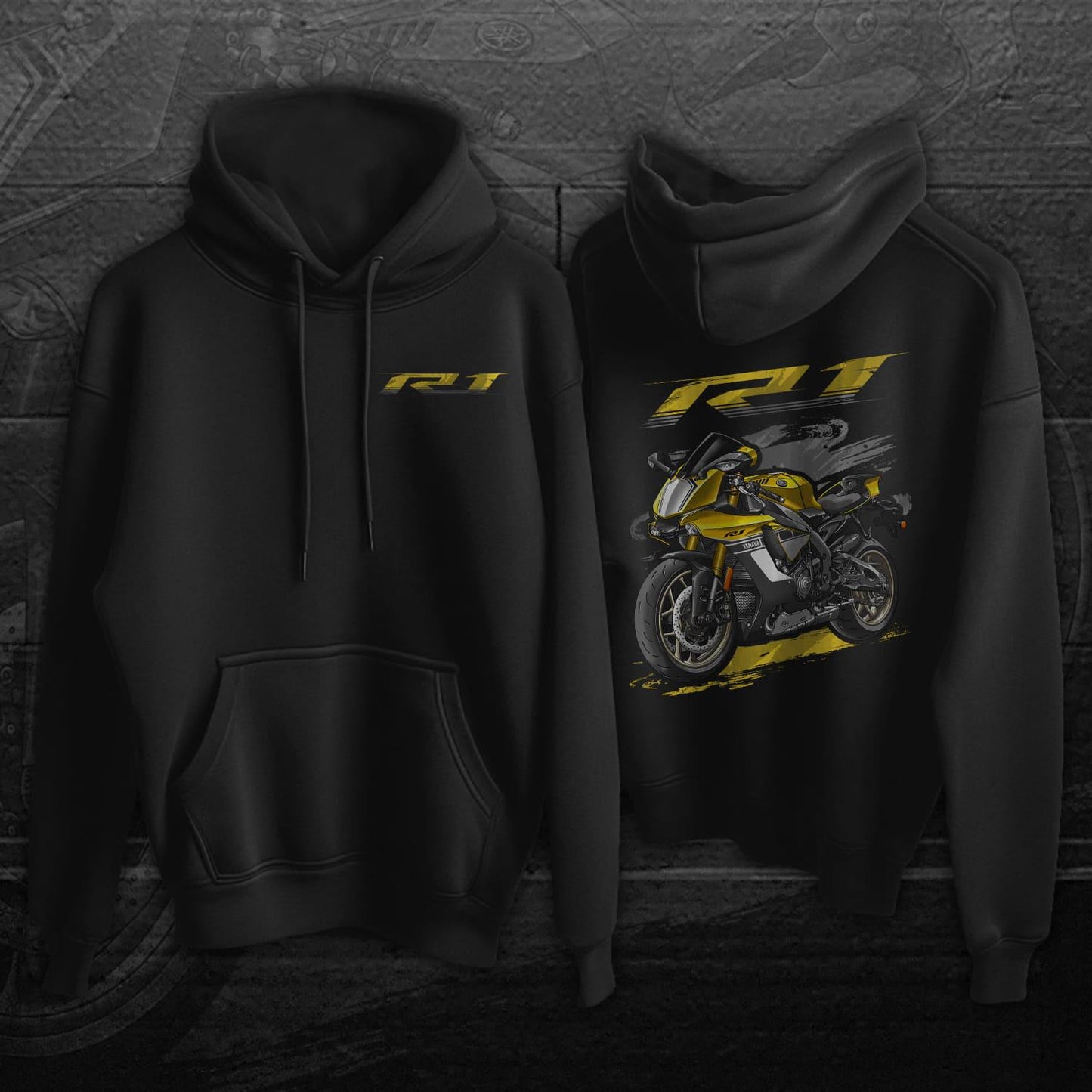 Yamaha YZF-R1 2015-17 Inspired Hoodie - Motorcycle Sweatshirt