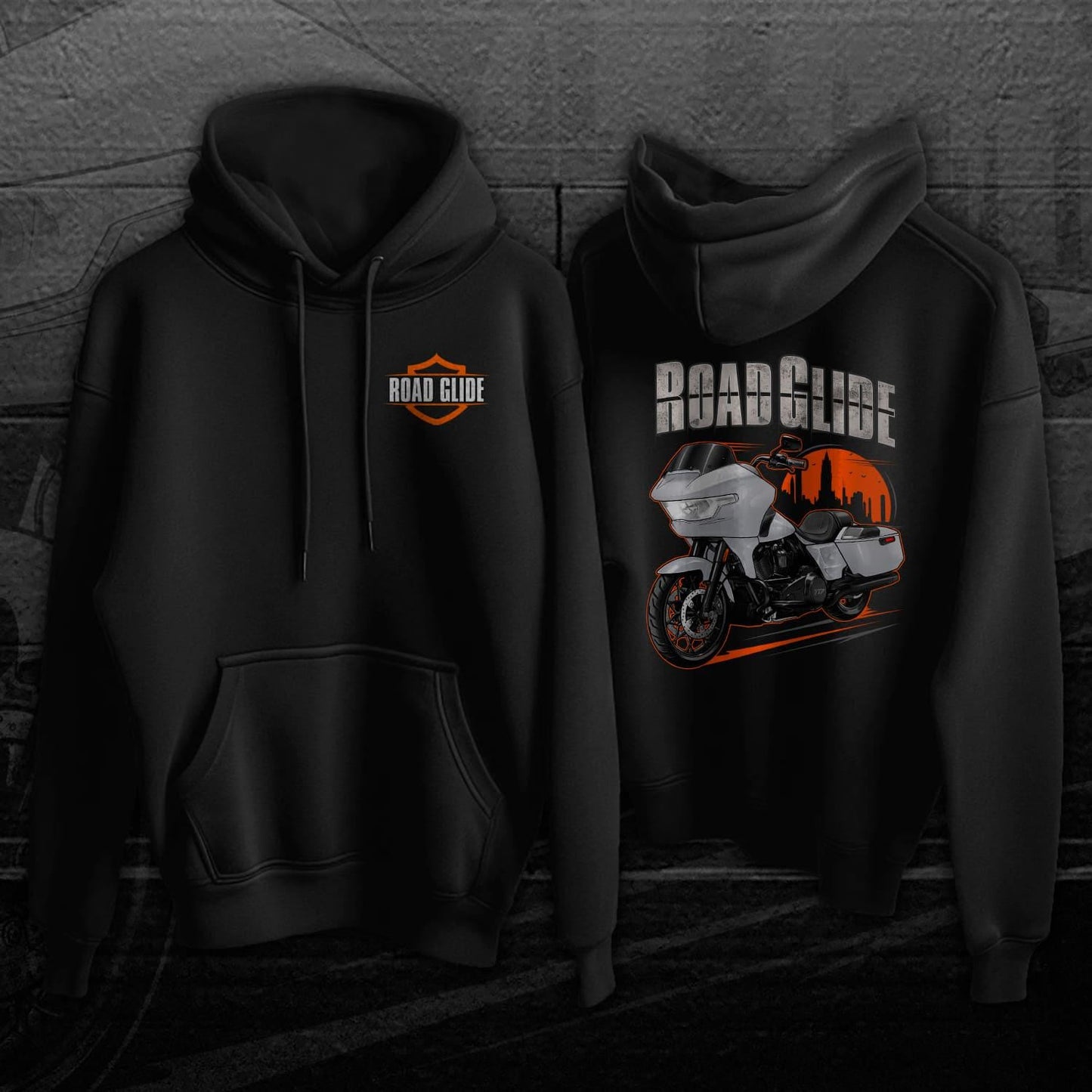 Harley Road Glide FLTRX 2024 Inspired Hoodie - Biker Motorcycle Sweatshirt