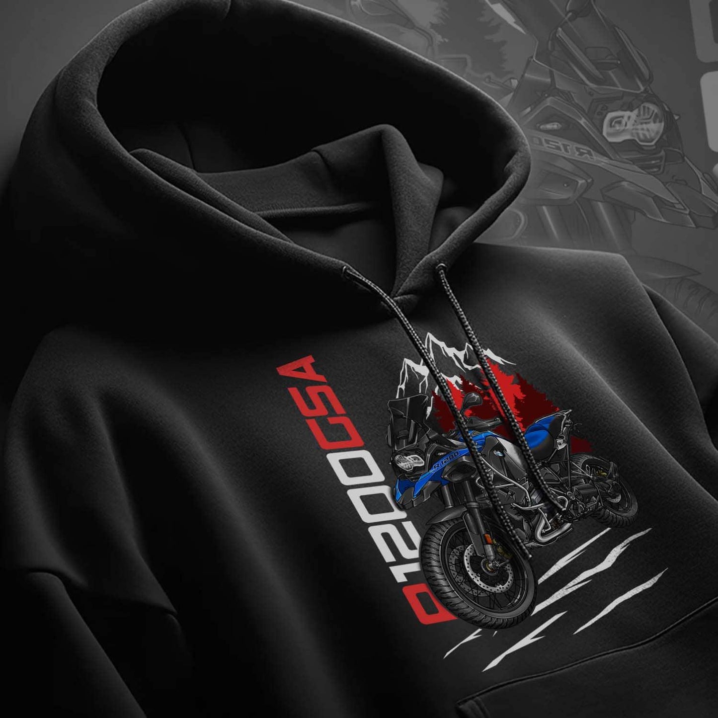 BMW R1200GSA 2014-18 Hoodie - Motorcycle Sweatshirt for ADV Riders