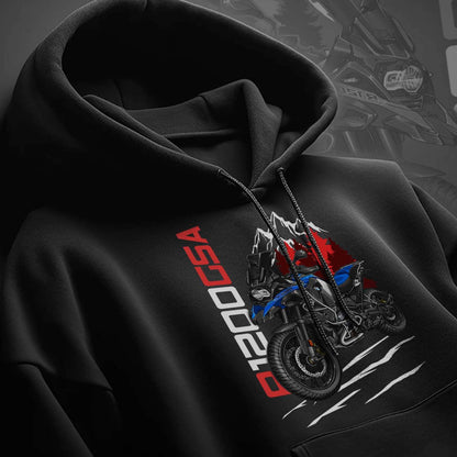 BMW R1200GSA 2014-18 Hoodie - Motorcycle Sweatshirt for ADV Riders