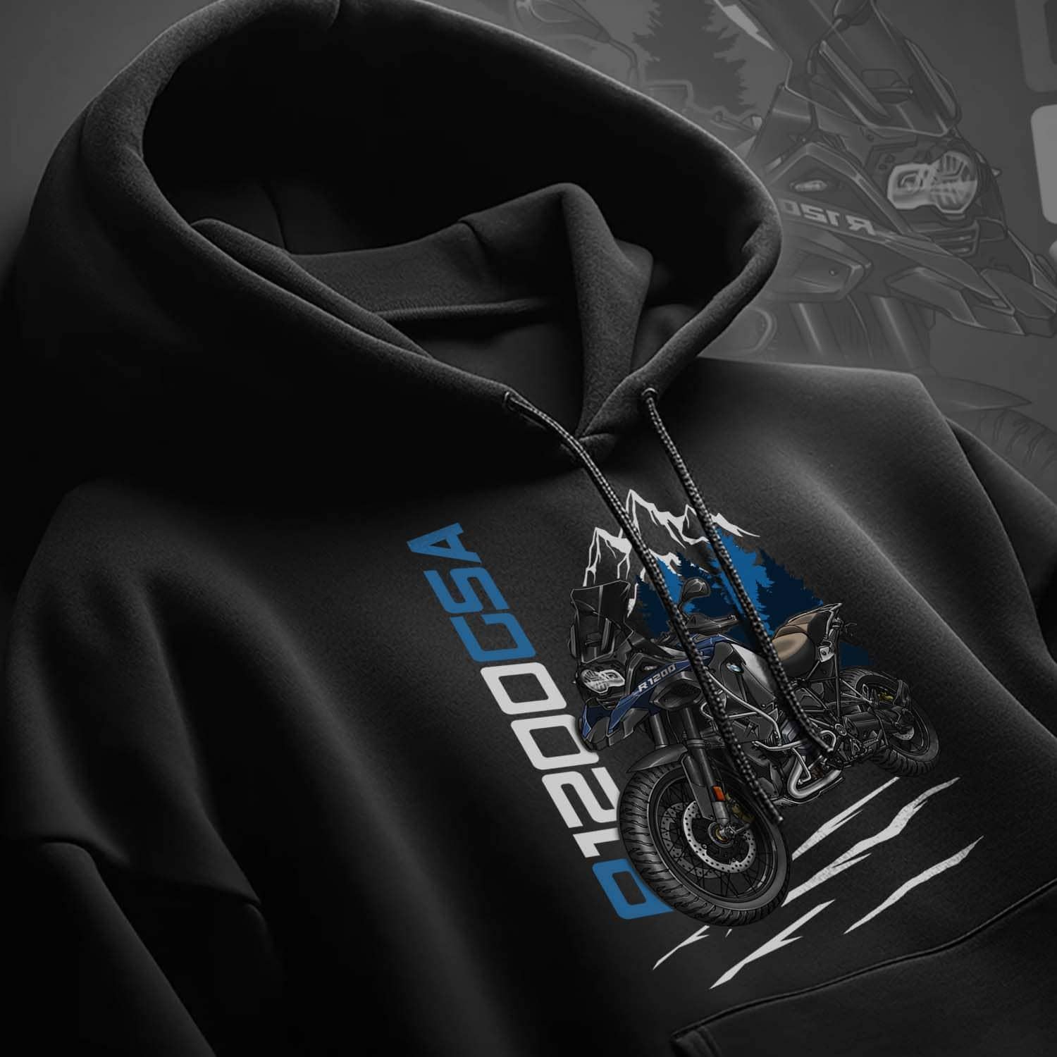 BMW R1200GSA 2014-18 Hoodie - Motorcycle Sweatshirt for ADV Riders
