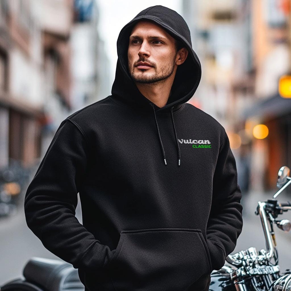 Kawasaki VN2000 Vulcan Classic Inspired Hoodie - Motorcycle Sweatshirt for Riders