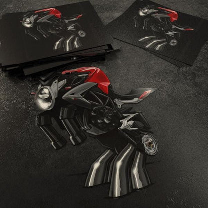 MV Agusta Brutale 800 Inspired Stickers - Set of 3 Biker Motorcycle Decals