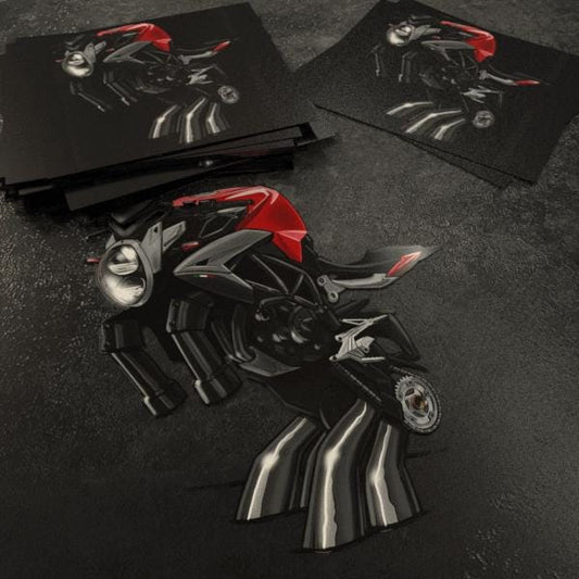 MV Agusta Brutale 800 Inspired Stickers - Set of 3 Biker Motorcycle Decals