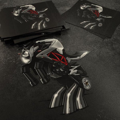 MV Agusta Brutale 800 Inspired Stickers - Set of 3 Biker Motorcycle Decals
