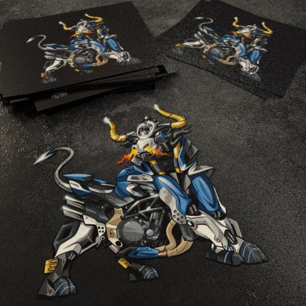 MV Agusta Brutale 1000 Inspired Stickers - Set of 3 Biker Motorcycle Decals