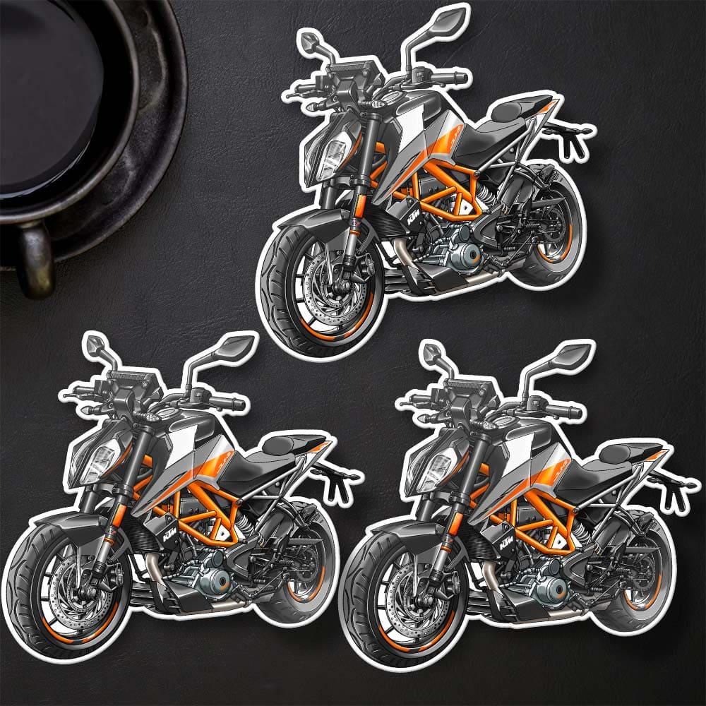 KTM Duke 390 Inspired Stickers - Set of 3 Motorcycle Decals