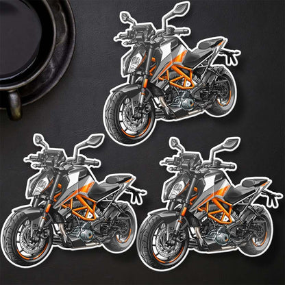 KTM Duke 390 Inspired Stickers - Set of 3 Motorcycle Decals