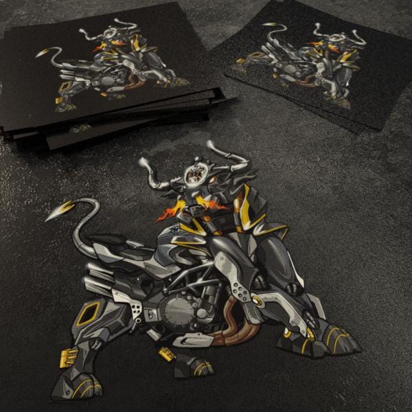 MV Agusta Brutale 1000 Inspired Stickers - Set of 3 Biker Motorcycle Decals