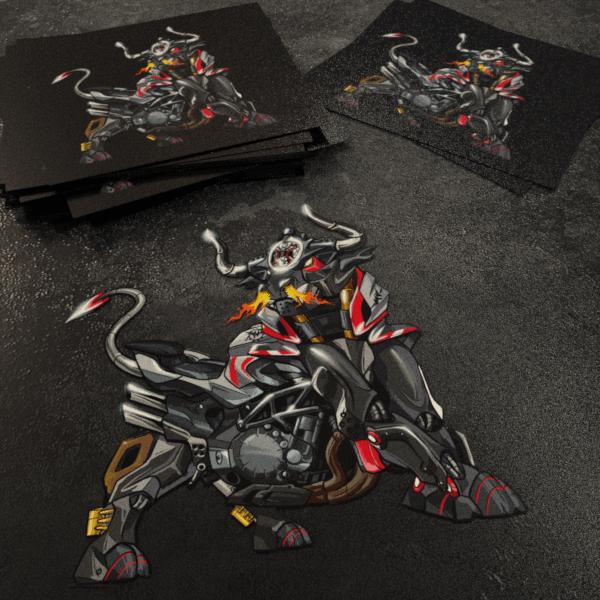 MV Agusta Brutale 1000 Inspired Stickers - Set of 3 Biker Motorcycle Decals