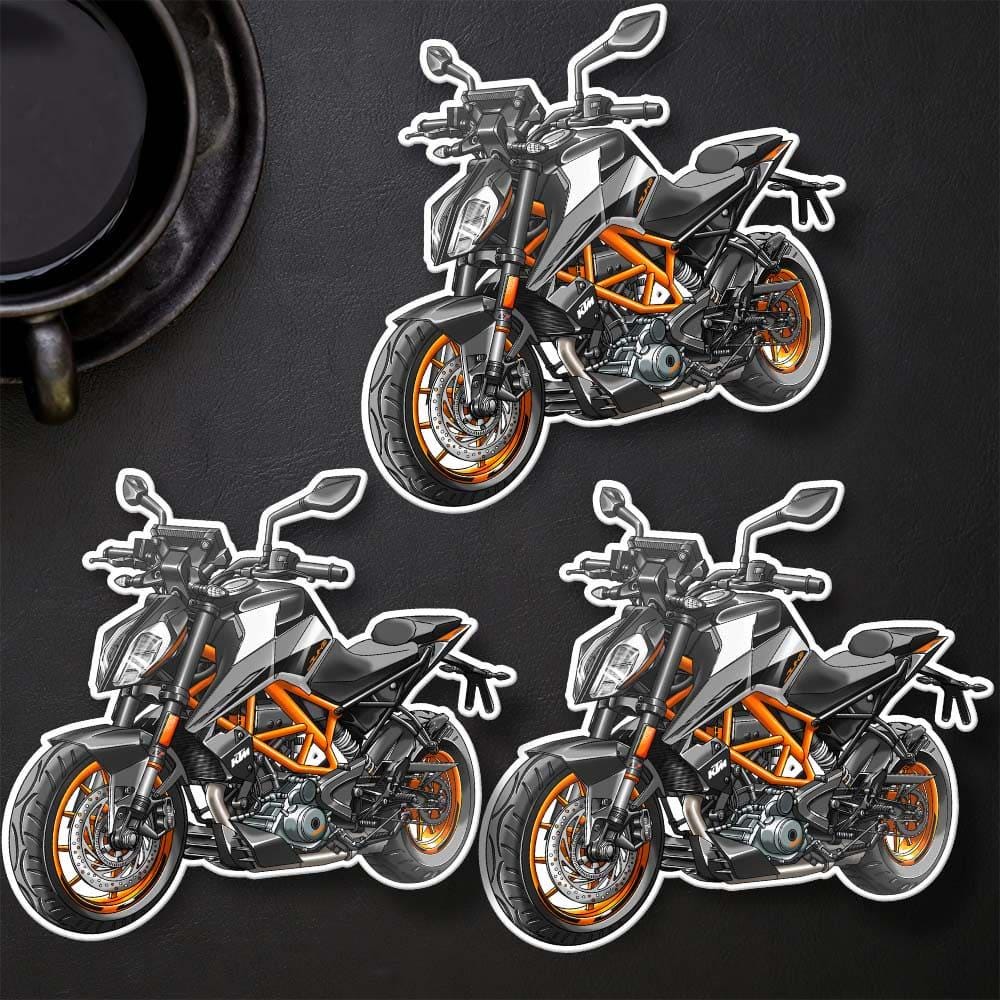 KTM Duke 390 Inspired Stickers - Set of 3 Motorcycle Decals