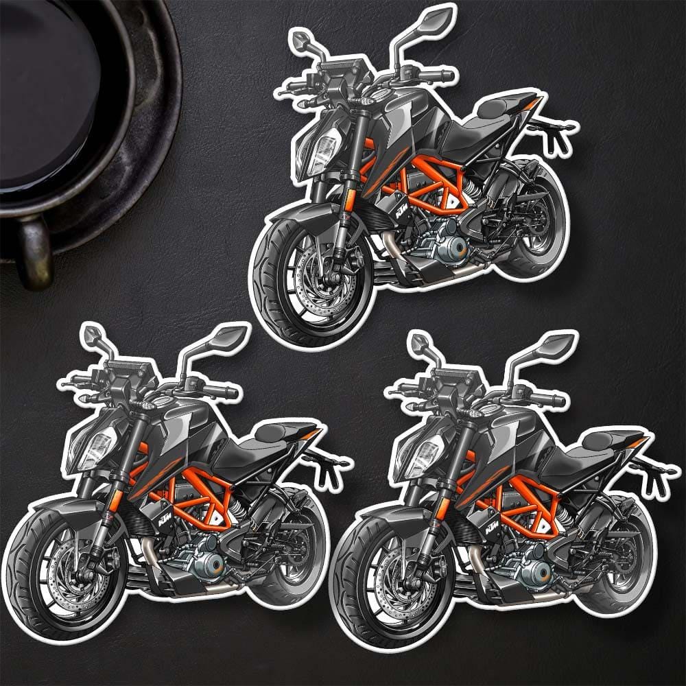 KTM Duke 390 Inspired Stickers - Set of 3 Motorcycle Decals