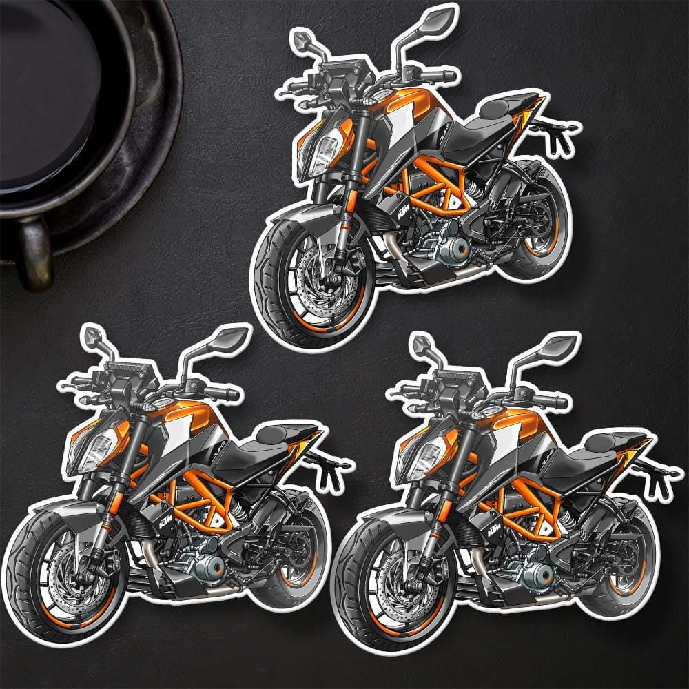 KTM Duke 390 Inspired Stickers - Set of 3 Motorcycle Decals