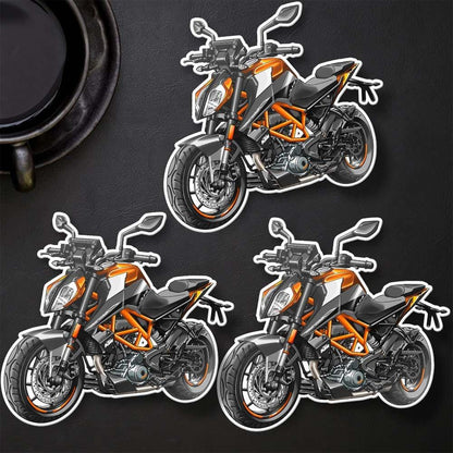 KTM Duke 390 Inspired Stickers - Set of 3 Motorcycle Decals