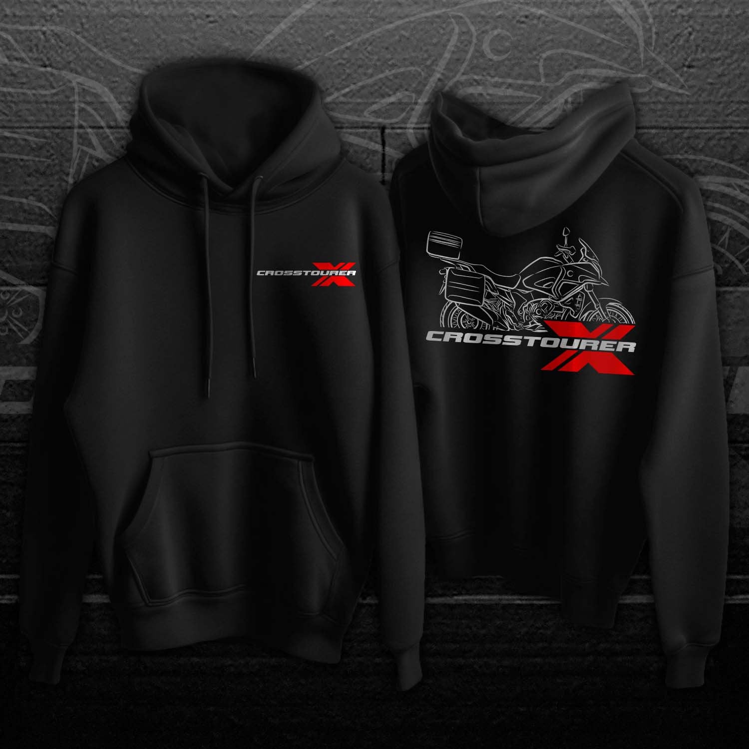 Honda VFR1200X Crosstourer Hoodie - Motorcycle Sweatshirt for ADV Riders