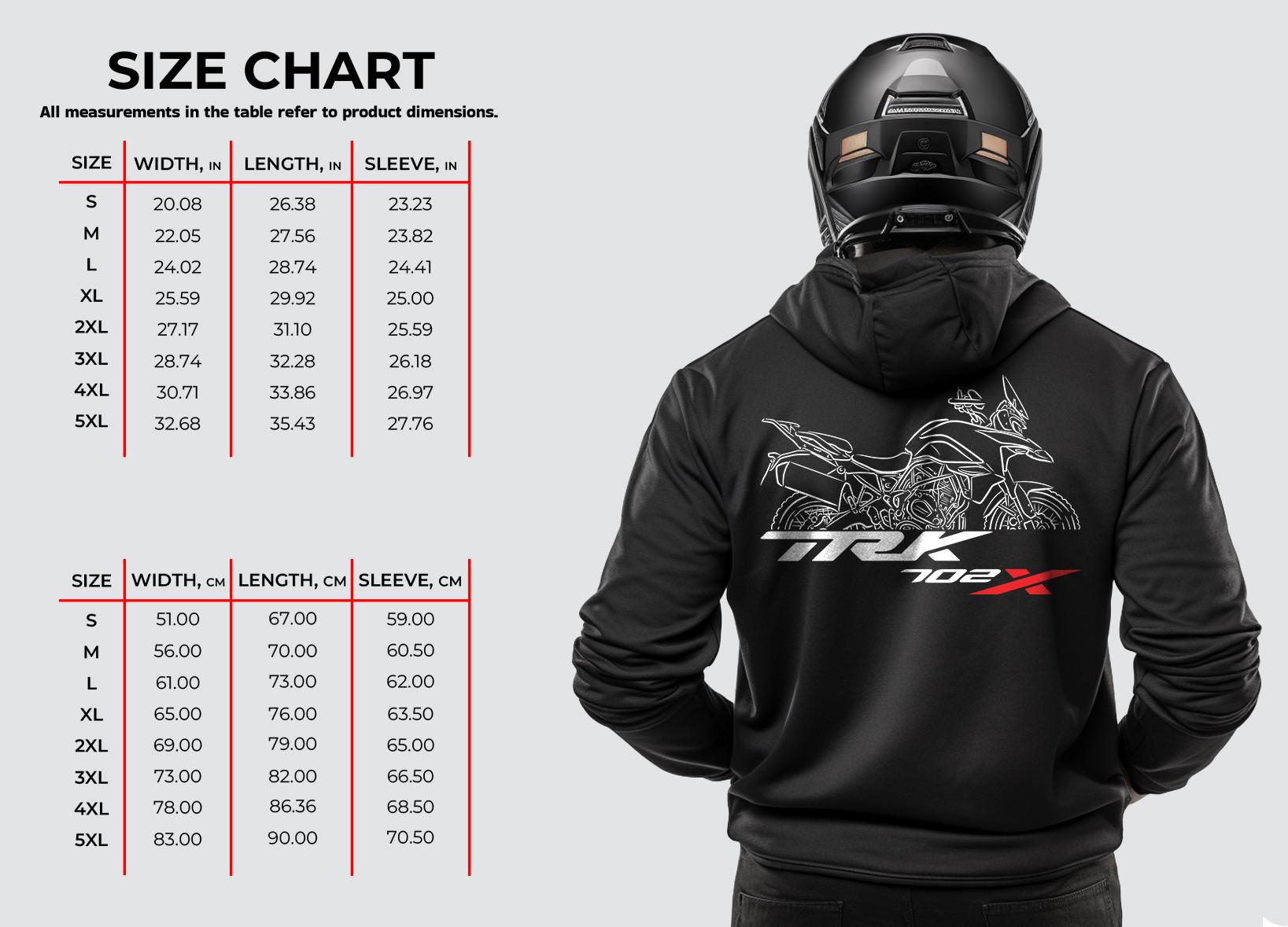 Benelli TRK 702 Inspired Hoodie - Motorcycle Sweatshirt