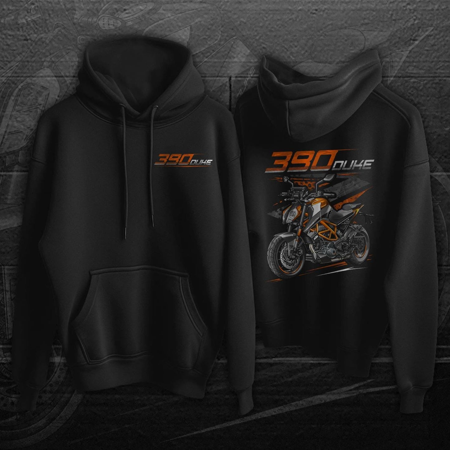 KTM Duke 390 Inspired Hoodie - Motorcycle Sweatshirt