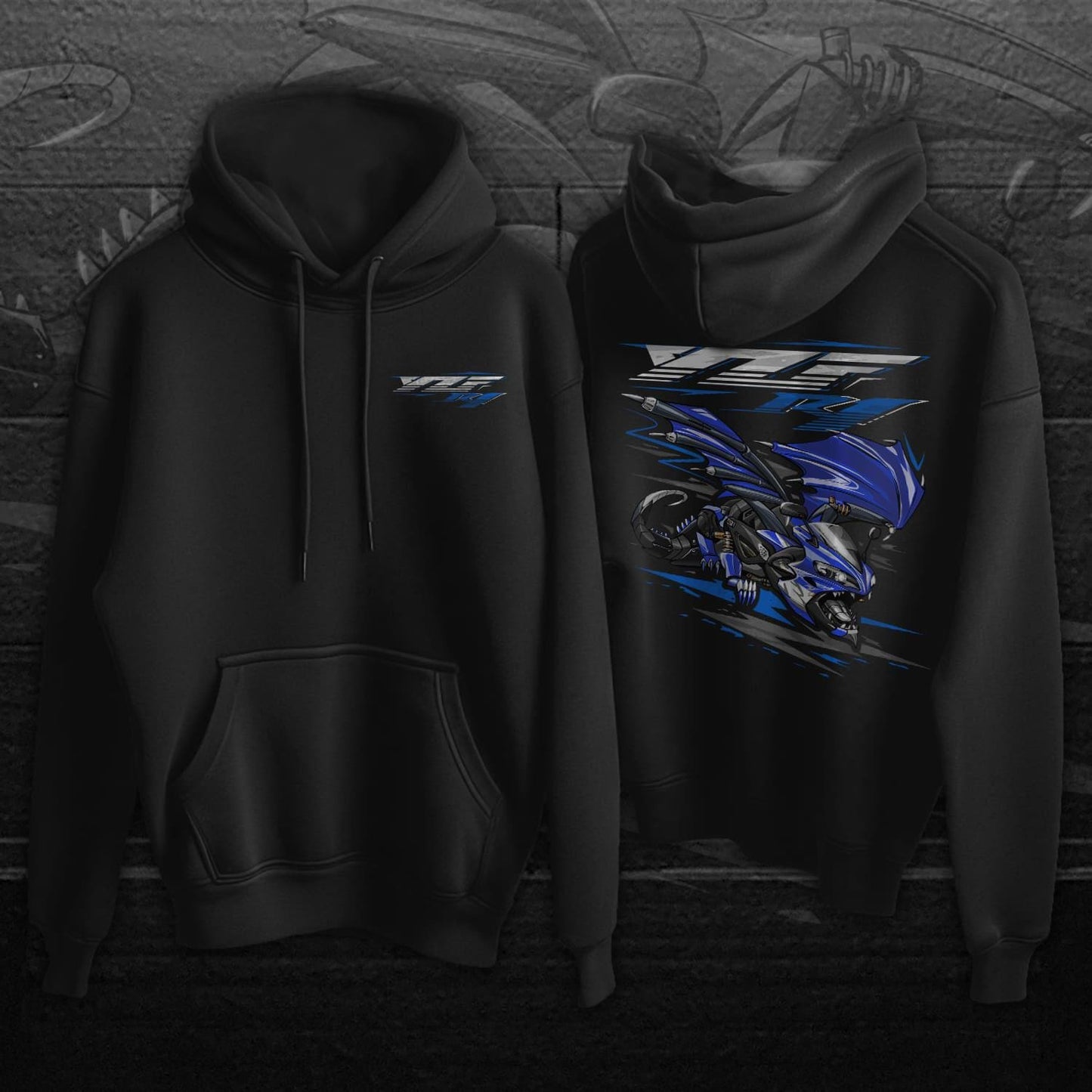 Yamaha YZF-R1 Inspired Hoodies - Motorcycle Sweatshirt