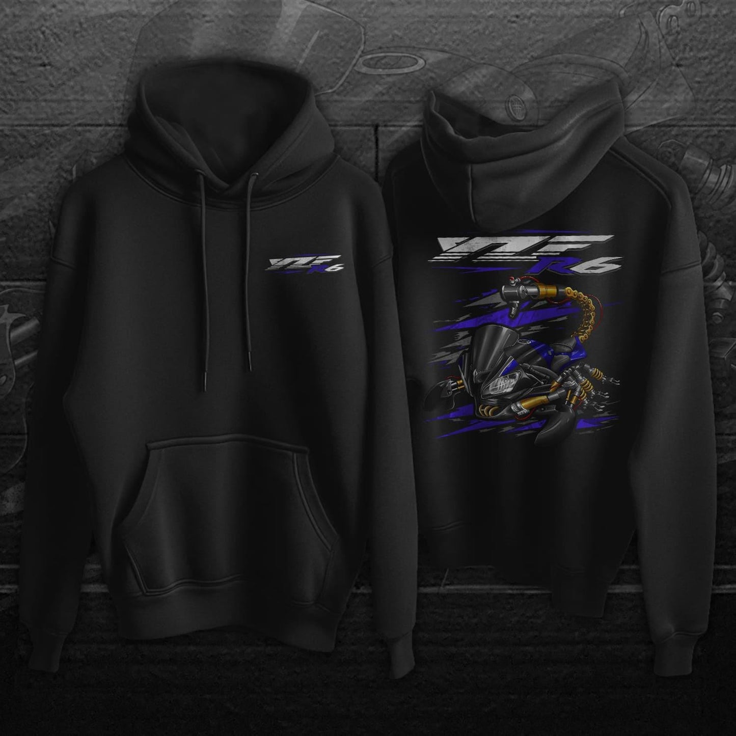 Yamaha YZF-R6 2014-16 Inspired Hoodies - Motorcycle Sweatshirt