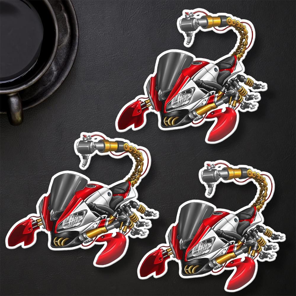 Yamaha YZF-R6 2012-13 Inspired Stickers - Set of 3 Motorcycle Decals