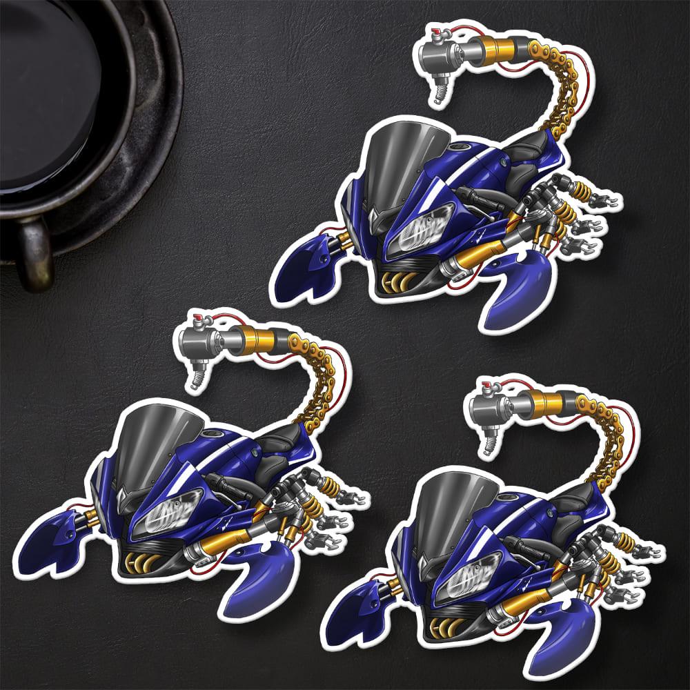 Yamaha YZF-R6 2012-13 Inspired Stickers - Set of 3 Motorcycle Decals