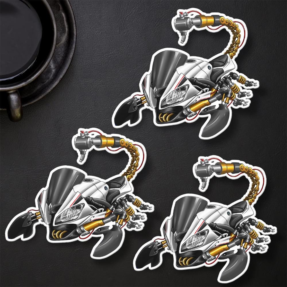 Yamaha YZF-R6 2014-16 Inspired Stickers - Set of 3 Motorcycle Decals