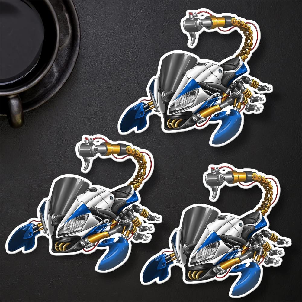 Yamaha YZF-R6 2014-16 Inspired Stickers - Set of 3 Motorcycle Decals