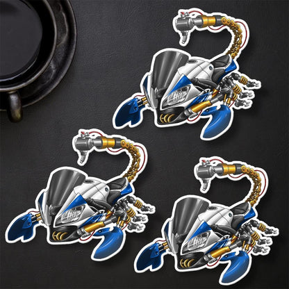 Yamaha YZF-R6 2014-16 Inspired Stickers - Set of 3 Motorcycle Decals