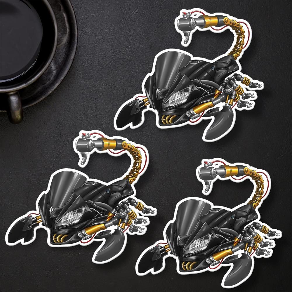 Yamaha YZF-R6 2012-13 Inspired Stickers - Set of 3 Motorcycle Decals