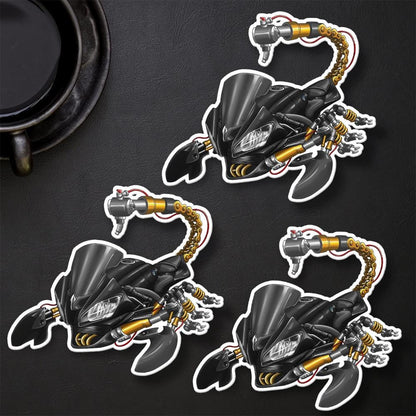 Yamaha YZF-R6 2012-13 Inspired Stickers - Set of 3 Motorcycle Decals
