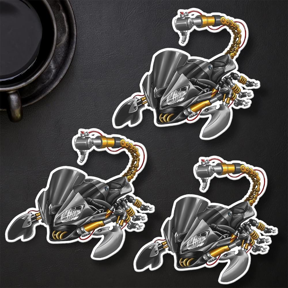 Yamaha YZF-R6 2014-16 Inspired Stickers - Set of 3 Motorcycle Decals