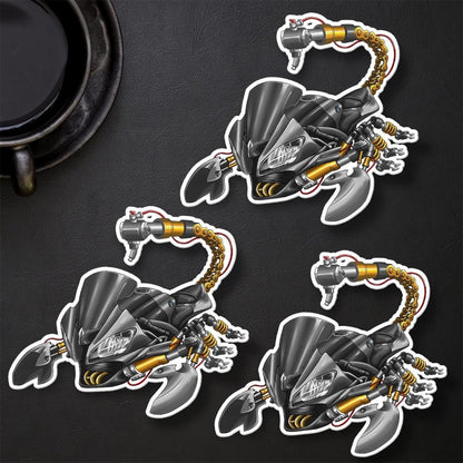 Yamaha YZF-R6 2014-16 Inspired Stickers - Set of 3 Motorcycle Decals