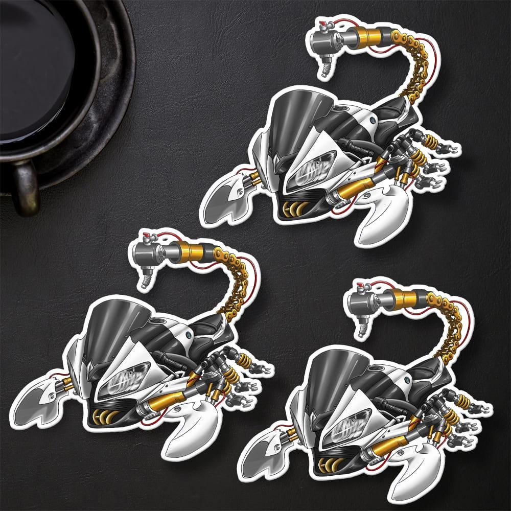 Yamaha YZF-R6 2012-13 Inspired Stickers - Set of 3 Motorcycle Decals