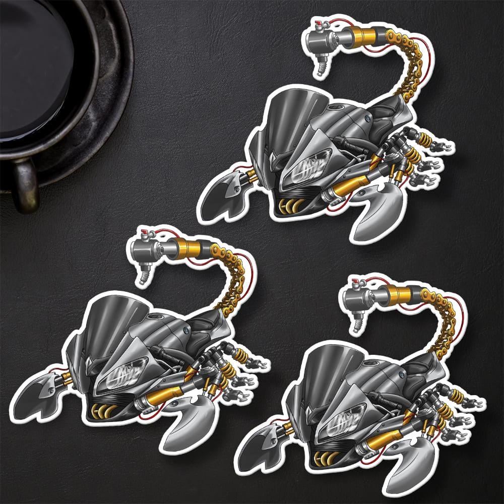 Yamaha YZF-R6 2012-13 Inspired Stickers - Set of 3 Motorcycle Decals