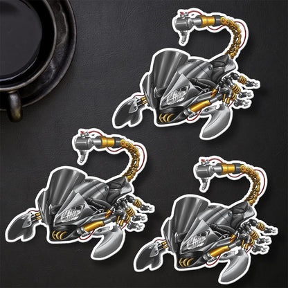 Yamaha YZF-R6 2012-13 Inspired Stickers - Set of 3 Motorcycle Decals