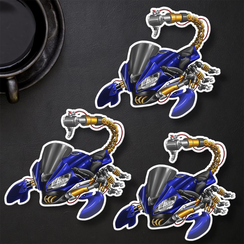 Yamaha YZF-R6 2014-16 Inspired Stickers - Set of 3 Motorcycle Decals