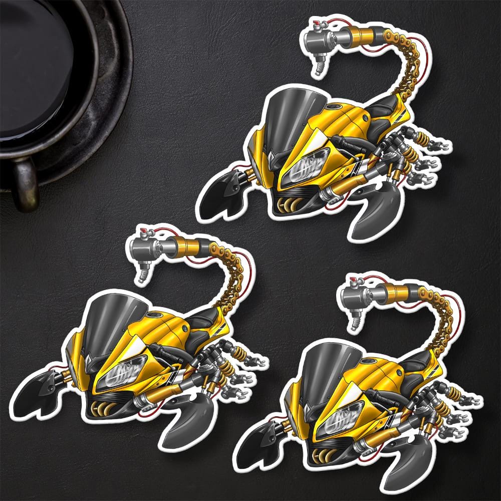 Yamaha YZF-R6 2014-16 Inspired Stickers - Set of 3 Motorcycle Decals