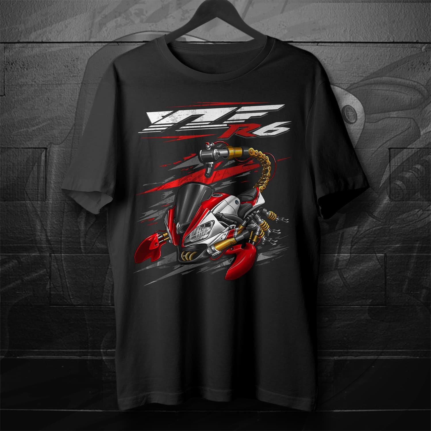 Yamaha YZF-R6 2012-13 Inspired T-Shirt - Motorcycle Tee Shirt