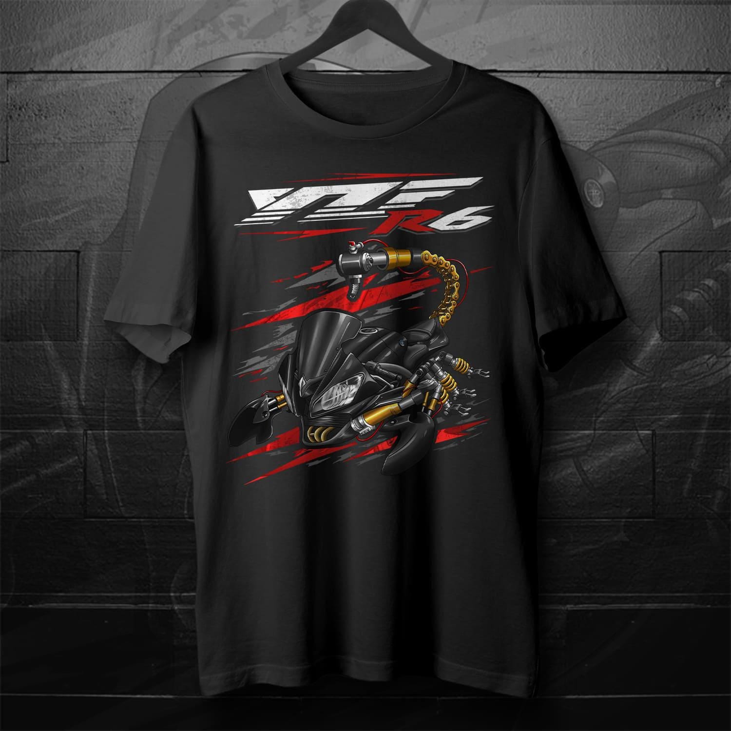 Yamaha YZF-R6 2012-13 Inspired T-Shirt - Motorcycle Tee Shirt