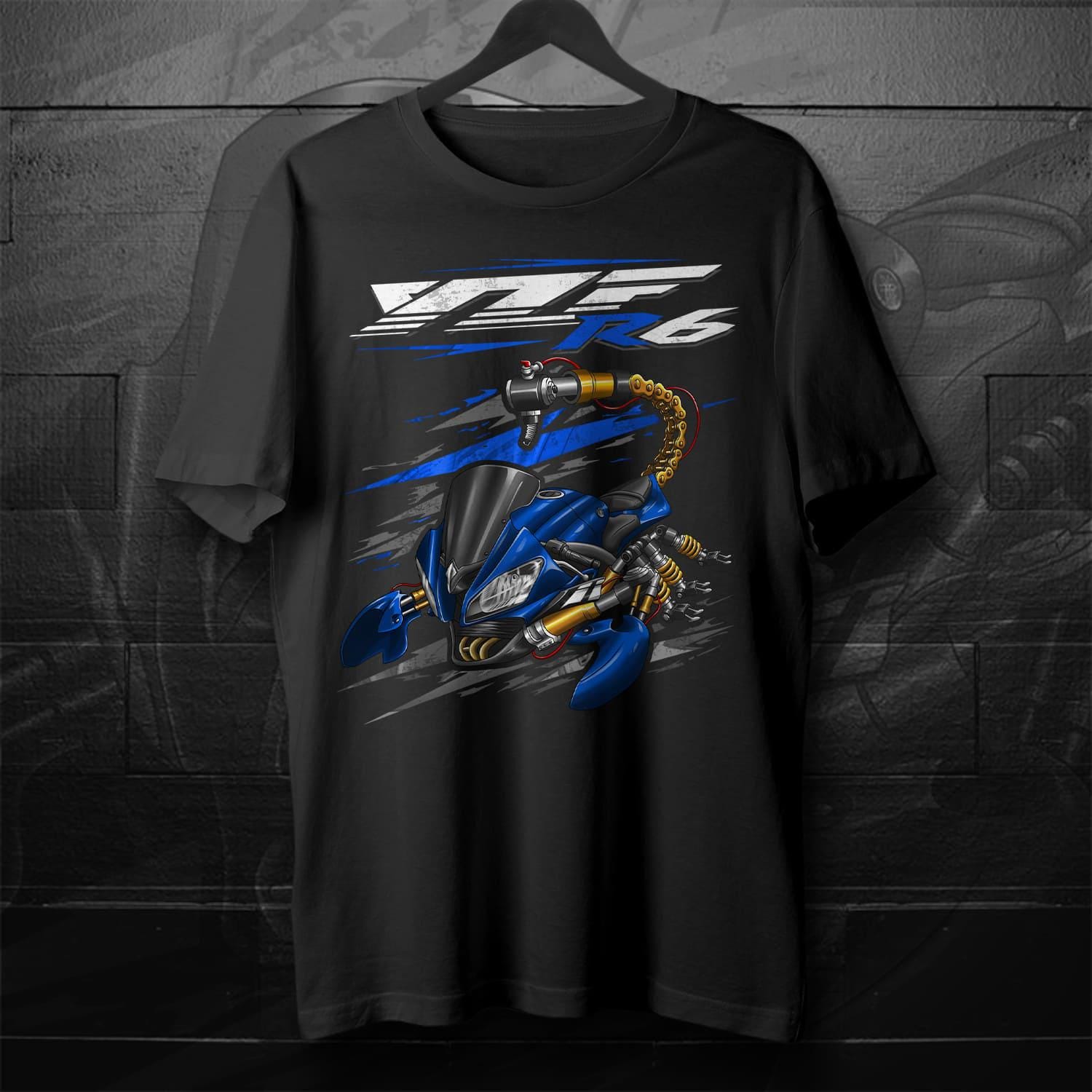 Yamaha YZF-R6 2012-13 Inspired T-Shirt - Motorcycle Tee Shirt