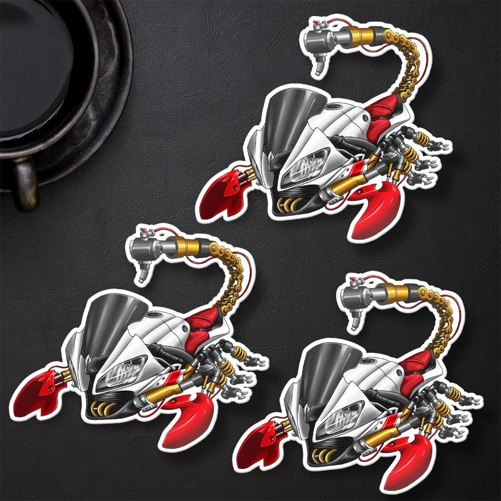 Yamaha YZF-R6 2008-09 Inspired Stickers - Set of 3 Motorcycle Decals