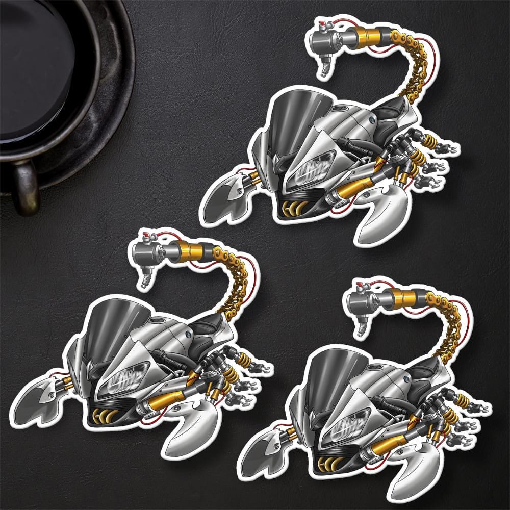 Yamaha YZF-R6 2008-09 Inspired Stickers - Set of 3 Motorcycle Decals