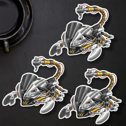 Yamaha YZF-R6 2008-09 Inspired Stickers - Set of 3 Motorcycle Decals