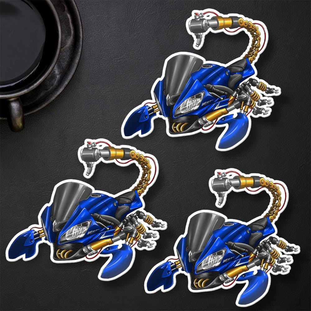 Yamaha YZF-R6 2010-11 Inspired Stickers - Set of 3 Motorcycle Decals