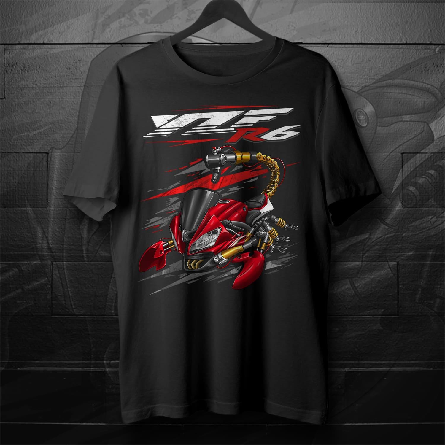 Yamaha YZF-R6 2012-13 Inspired T-Shirt - Motorcycle Tee Shirt