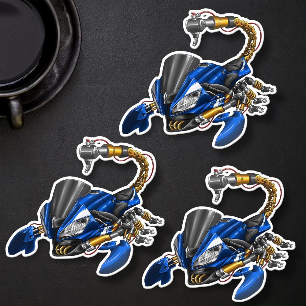 Yamaha YZF-R6 2010-11 Inspired Stickers - Set of 3 Motorcycle Decals