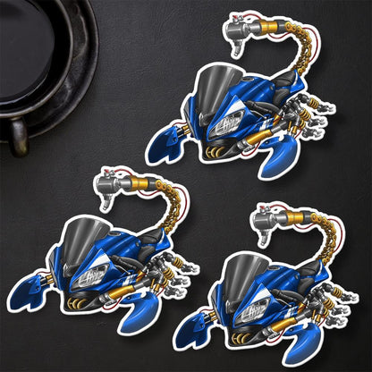 Yamaha YZF-R6 2010-11 Inspired Stickers - Set of 3 Motorcycle Decals